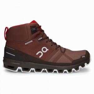 On Cloudrock Waterproof Fjellsko Herre Rød | VGML-28530