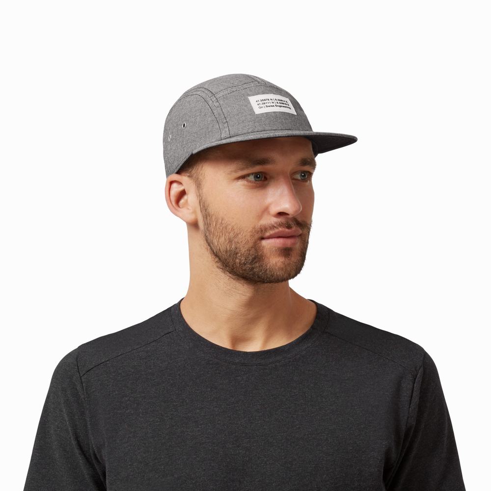 On 5 Panel Hatt Dame Grå | PDCV-46892