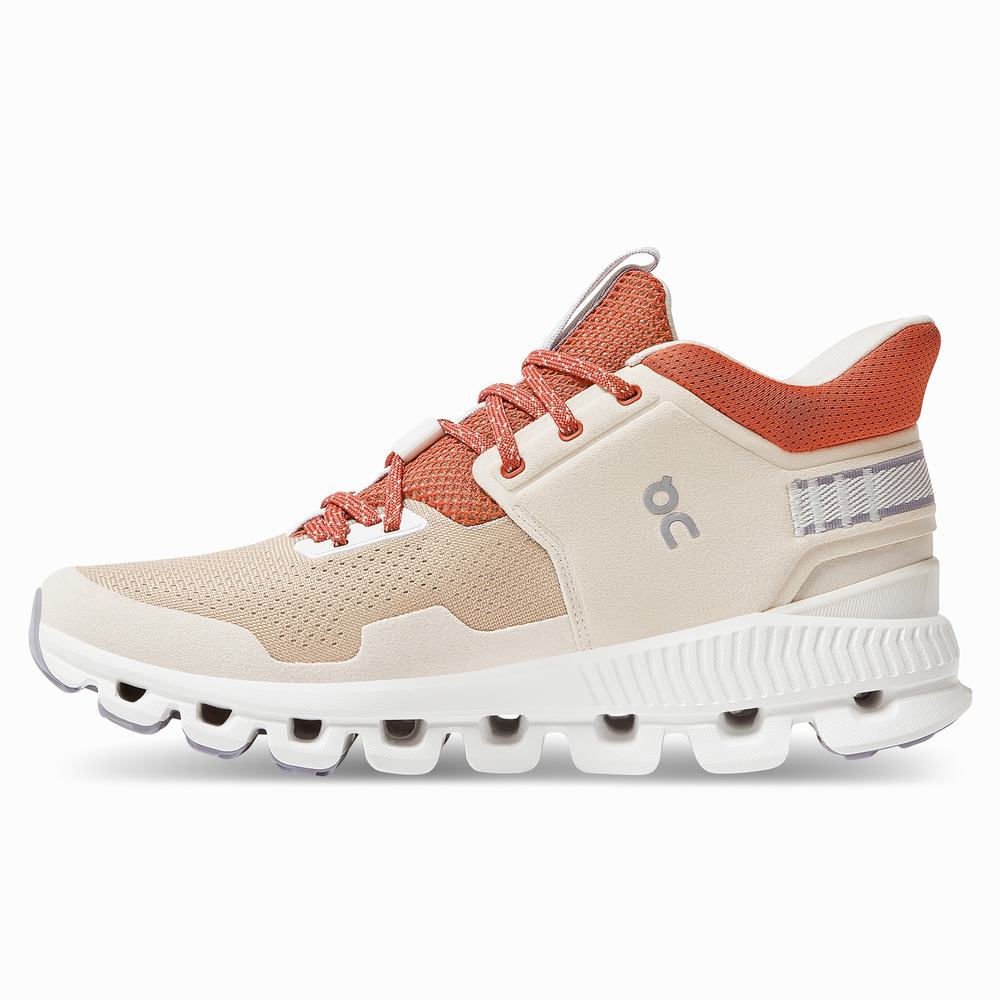 On Cloud Hi Edge Sneakers Dame Khaki | HRGT-24653