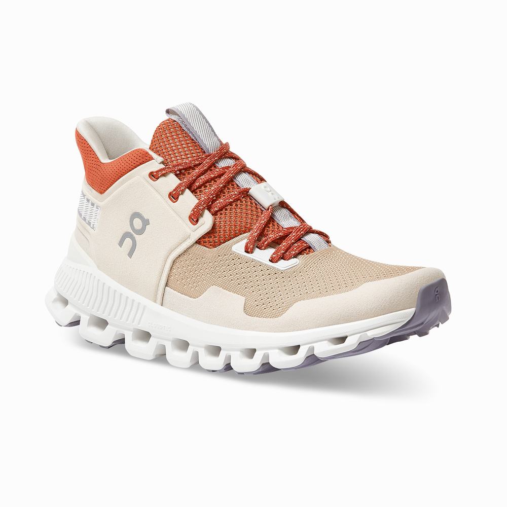 On Cloud Hi Edge Sneakers Dame Khaki | HRGT-24653