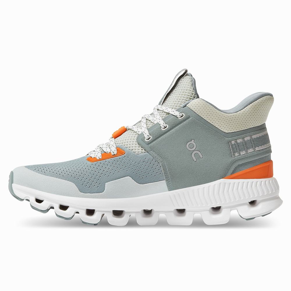 On Cloud Hi Edge Sneakers Dame Lyse Blå | BKRE-96015