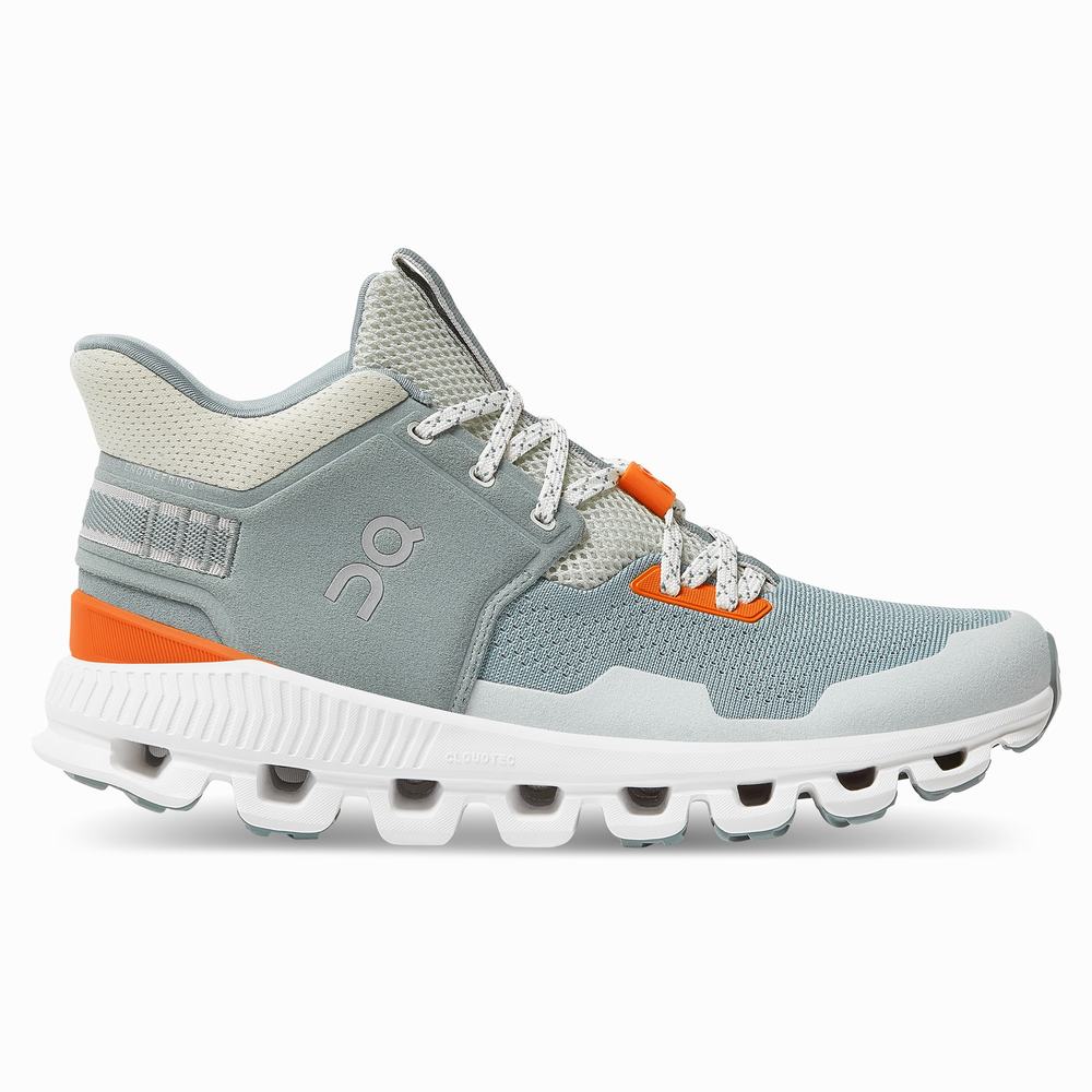 On Cloud Hi Edge Sneakers Dame Lyse Blå | BKRE-96015