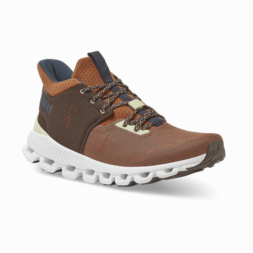 On Cloud Hi Edge Sneakers Herre Brune | BGTW-13924