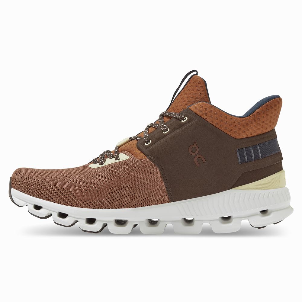 On Cloud Hi Edge Sneakers Herre Brune | BGTW-13924