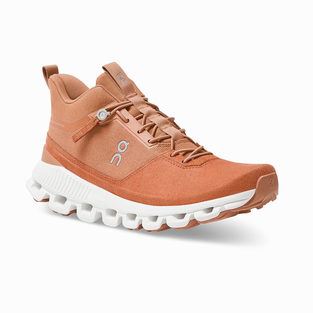 On Cloud Hi Sneakers Dame Oransje | OWXD-07436