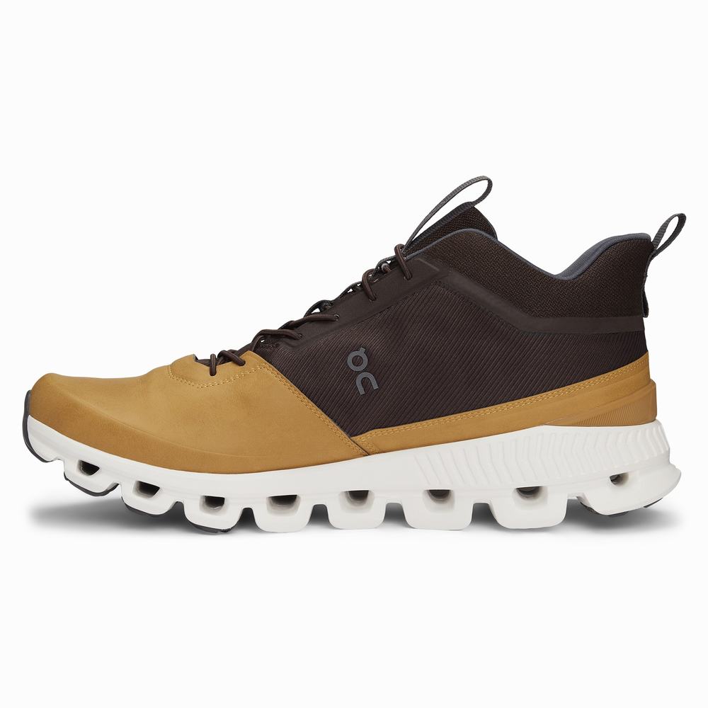 On Cloud Hi Sneakers Herre Brune | IPNZ-59378