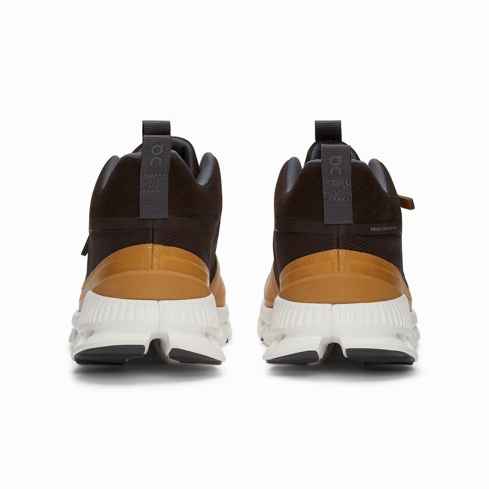 On Cloud Hi Sneakers Herre Brune | IPNZ-59378