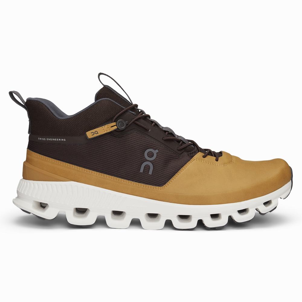 On Cloud Hi Sneakers Herre Brune | IPNZ-59378