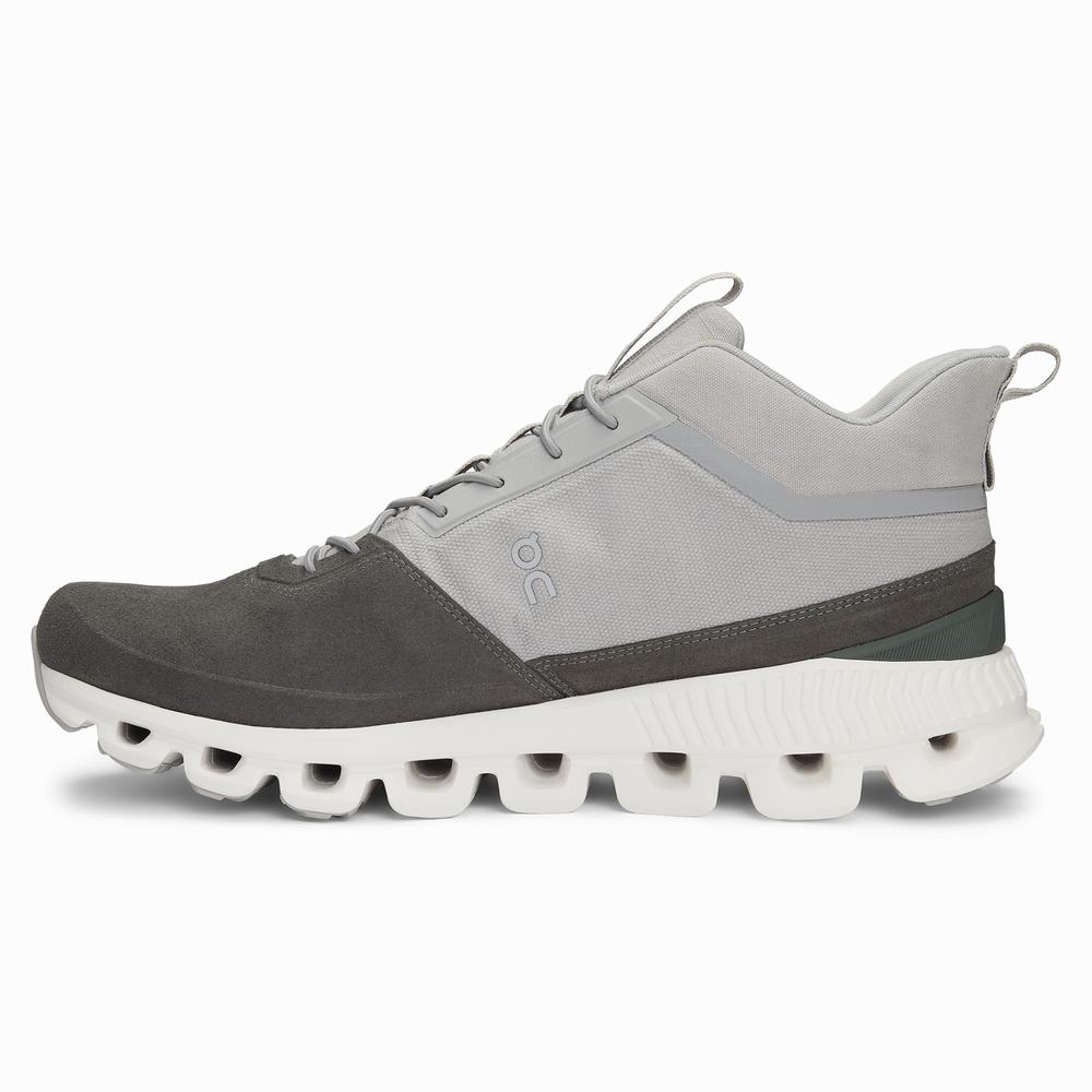 On Cloud Hi Sneakers Herre Grå Svarte | YODQ-68154