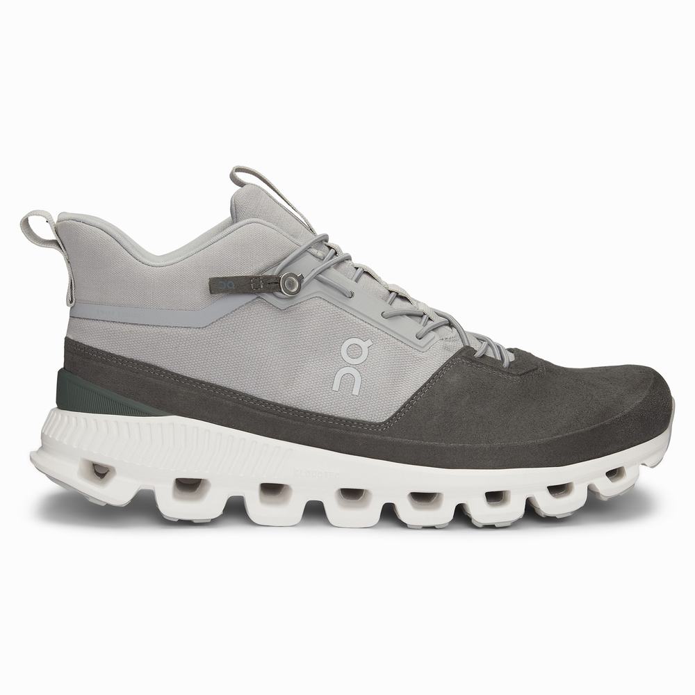 On Cloud Hi Sneakers Herre Grå Svarte | YODQ-68154