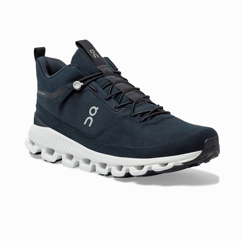 On Cloud Hi Sneakers Herre Marineblå | IUGE-74025