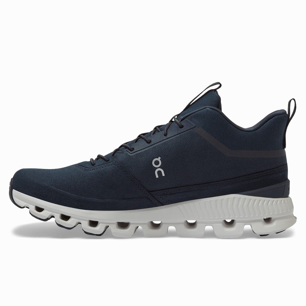 On Cloud Hi Sneakers Herre Marineblå | IUGE-74025