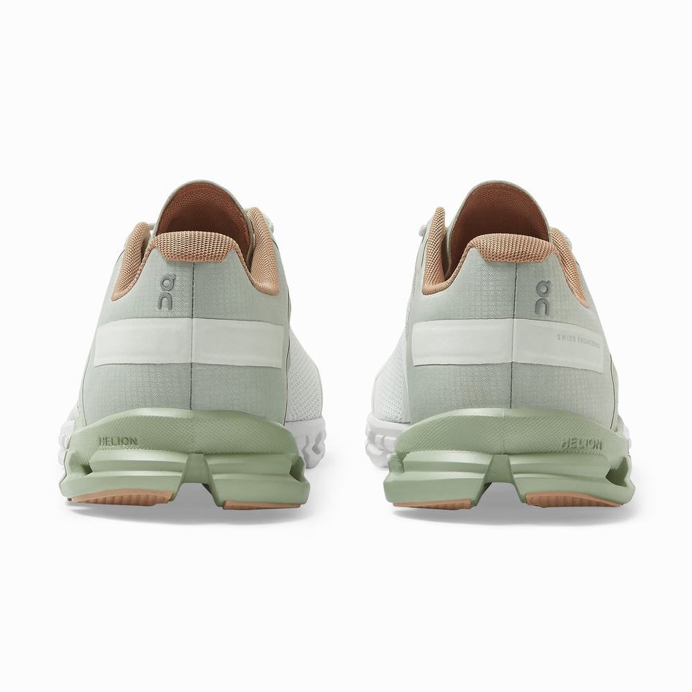 On Cloudflow Løpesko Vei Dame Beige Hvite | RADT-04156