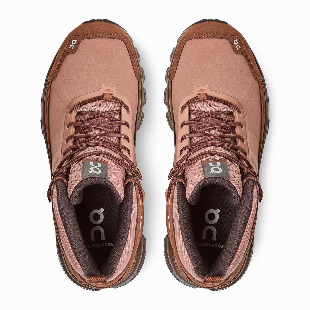 On Cloudridge Fjellsko Dame Brune Rosa | SUHD-38705