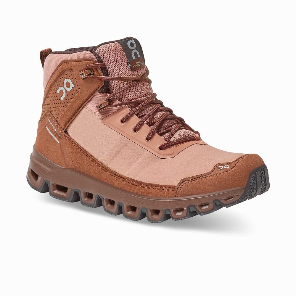 On Cloudridge Fjellsko Dame Brune Rosa | SUHD-38705