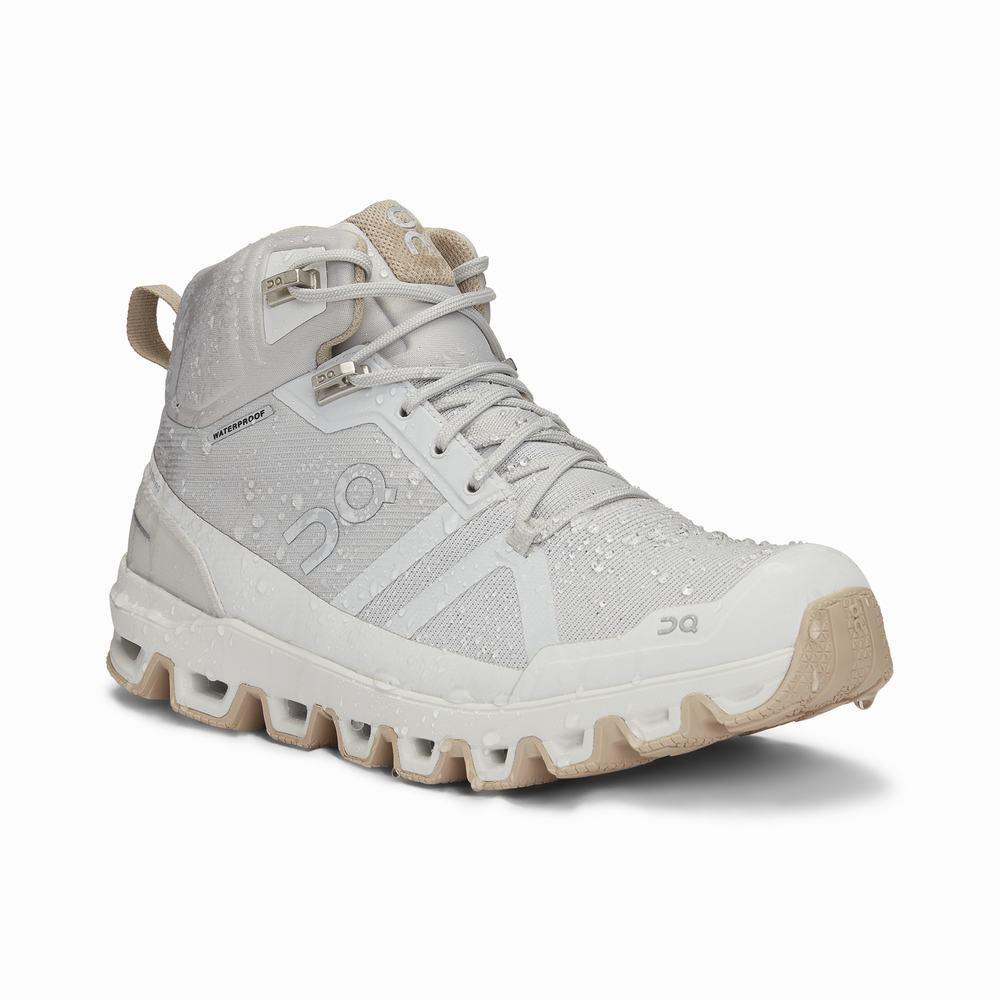 On Cloudrock Waterproof Fjellsko Dame Beige | DSRL-17569