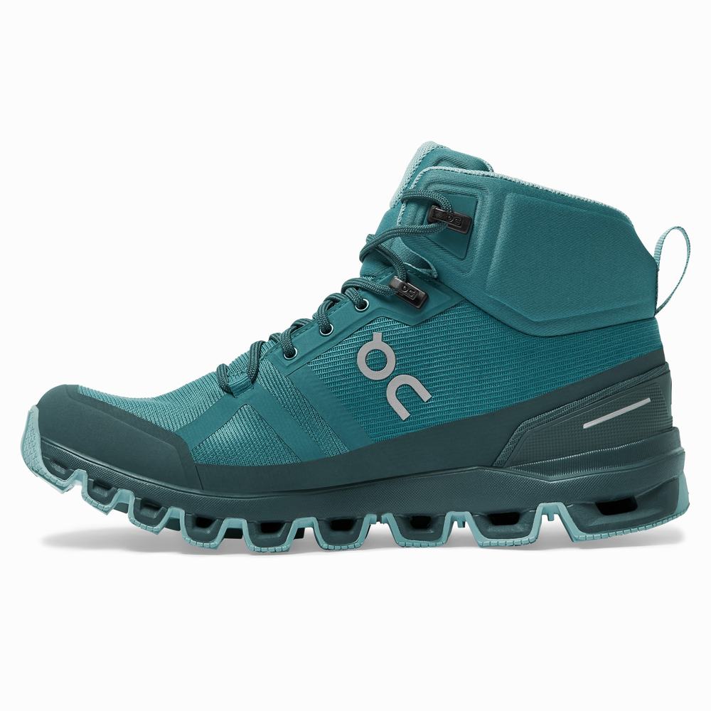 On Cloudrock Waterproof Fjellsko Dame Lyseblå | PBVR-68123