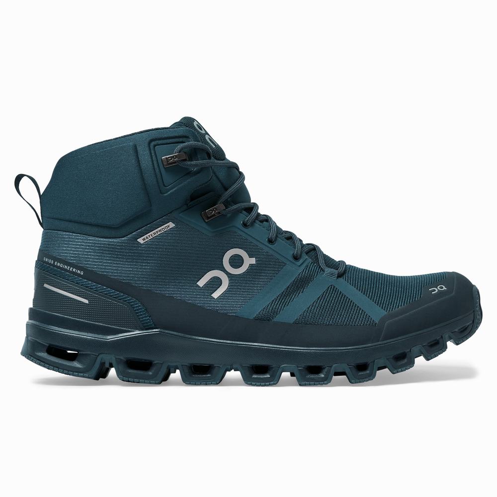 On Cloudrock Waterproof Fjellsko Herre Marineblå | WFUA-31609