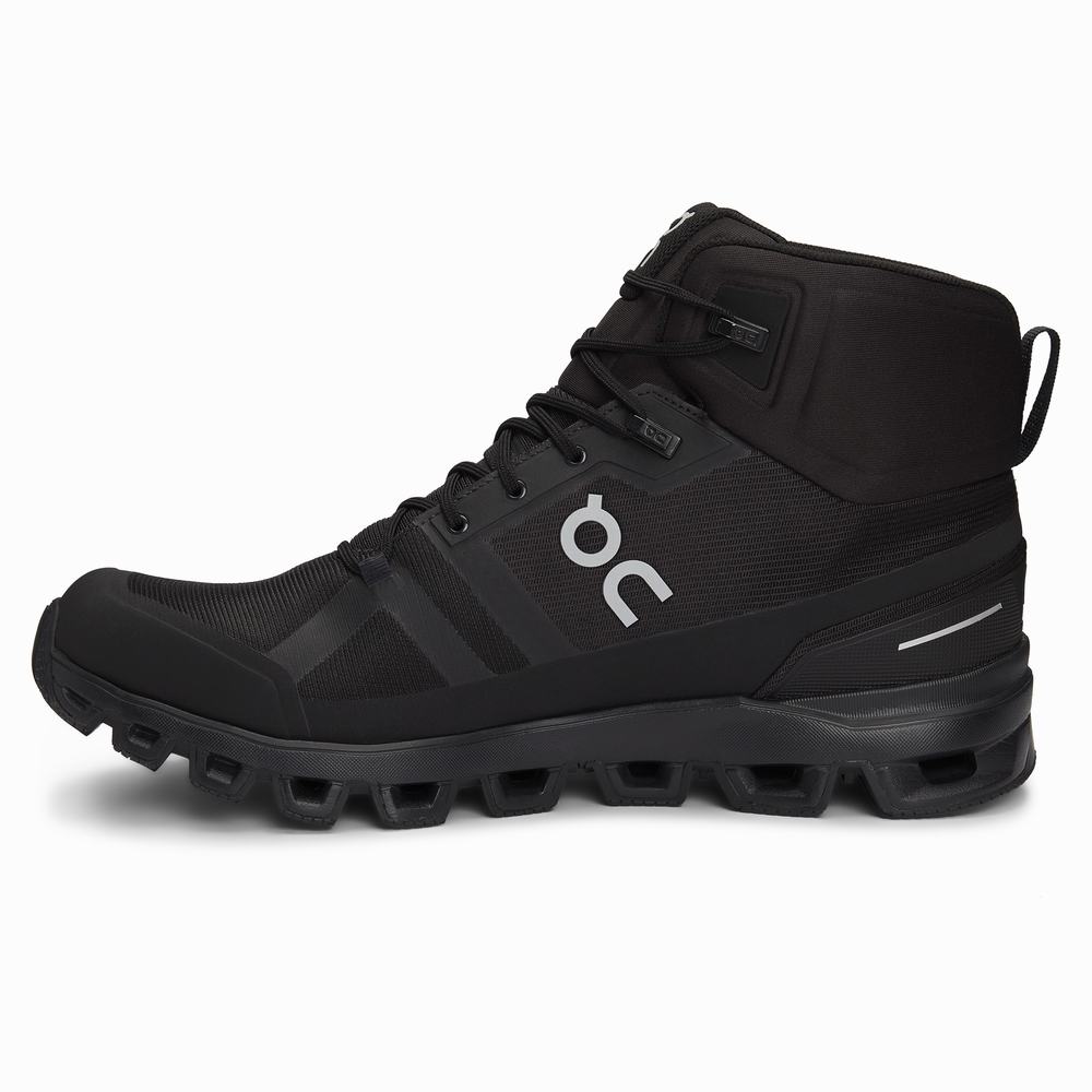 On Cloudrock Waterproof Fjellsko Herre Svarte | CYIL-73658