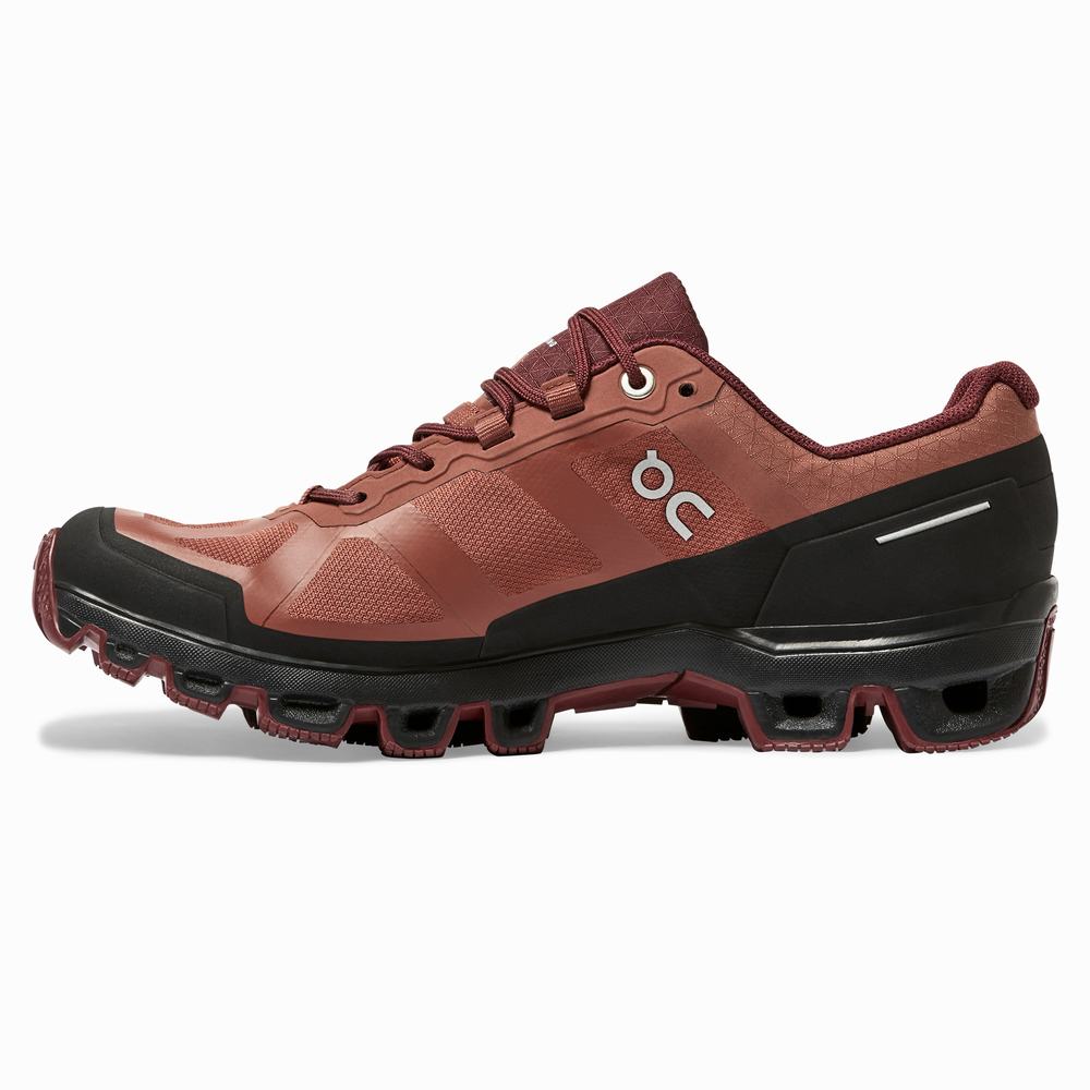 On Cloudventure Waterproof Trail Løpesko Dame Brune Rosa | PLXE-46321