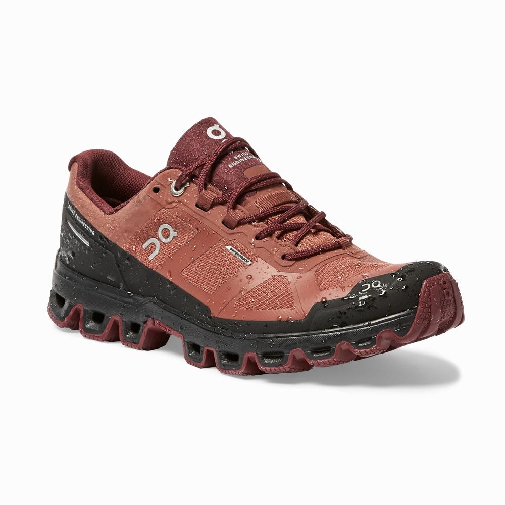 On Cloudventure Waterproof Trail Løpesko Dame Brune Rosa | PLXE-46321