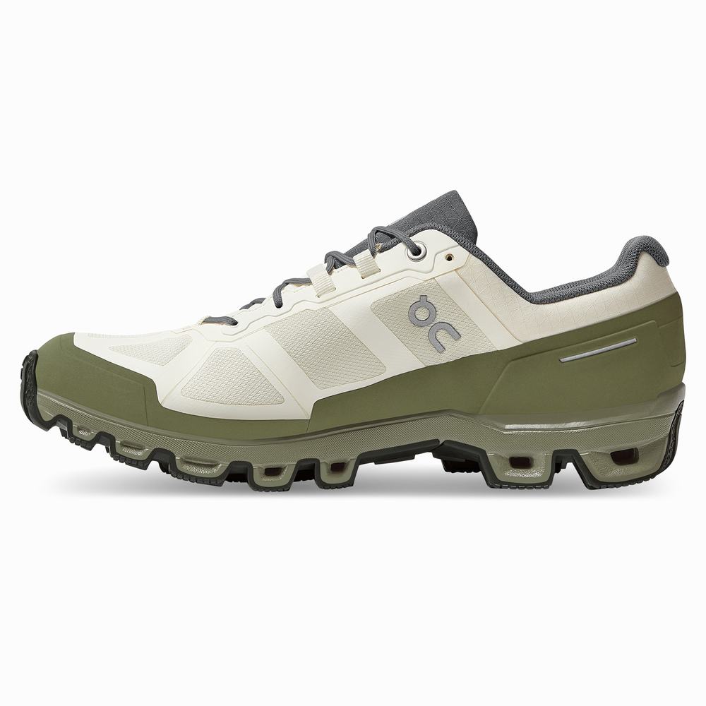 On Cloudventure Waterproof Trail Løpesko Herre Hvite | STQX-48967