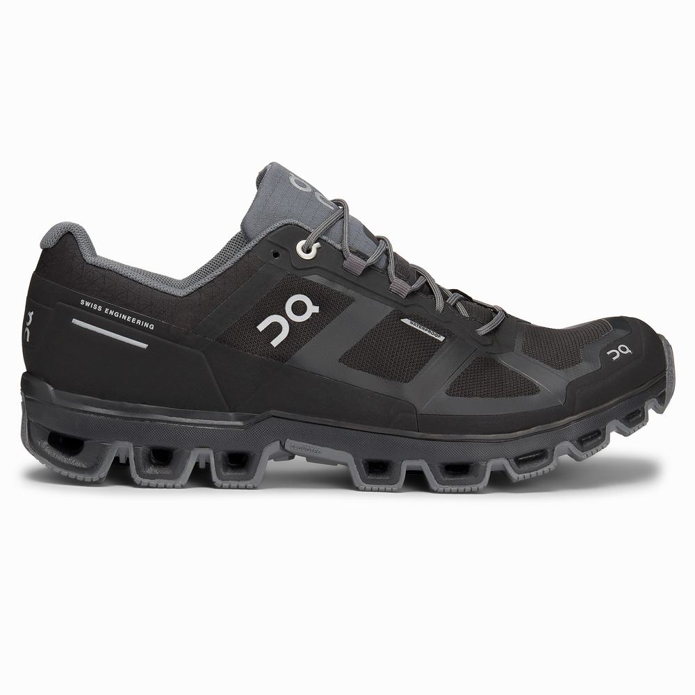 On Cloudventure Waterproof Trail Løpesko Herre Svarte | EZYS-53906