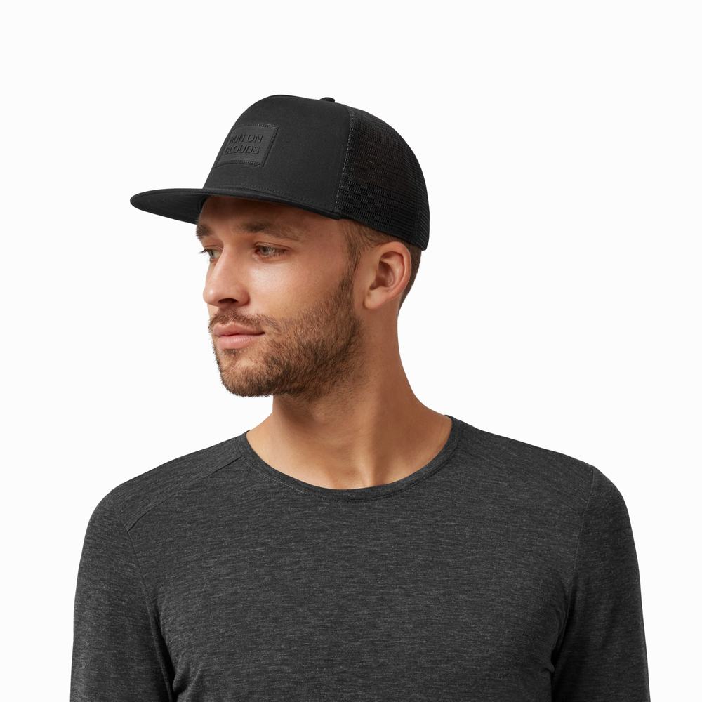 On Crew Hatt Herre Svarte | NEOU-53487