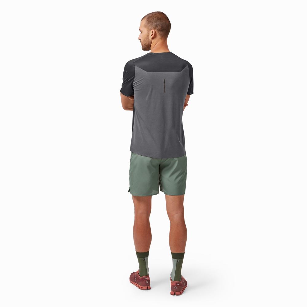 On Lightweight Løpeshorts Herre Olivengrønne | BHTJ-35718