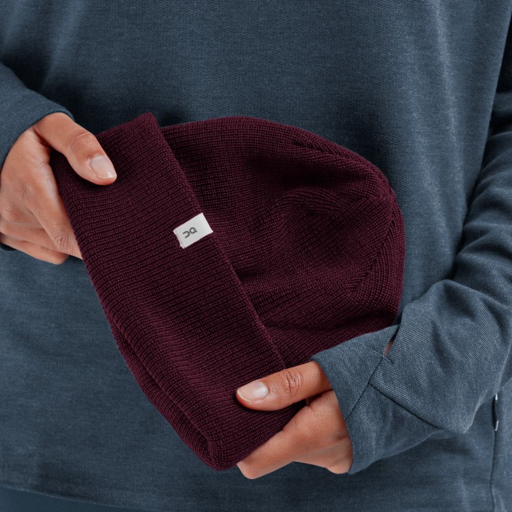 On Merino Beanie Hatt Herre Rød | PRFV-59174