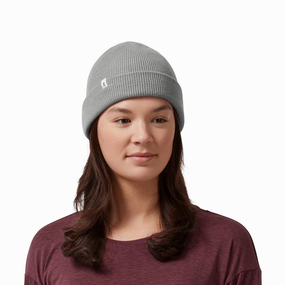 On Merino Hatt Dame Grå | FWKN-23746