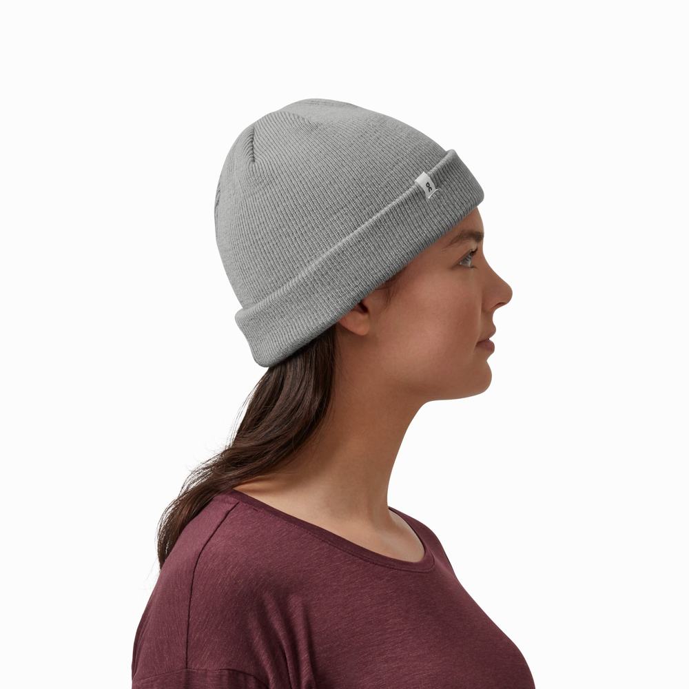 On Merino Hatt Dame Grå | FWKN-23746