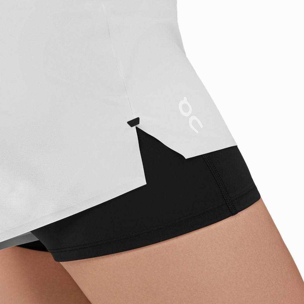 On Running Løpeshorts Dame Beige Svarte | XWVL-35168