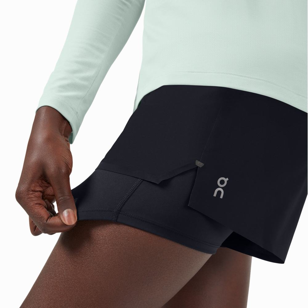 On Running Løpeshorts Dame Svarte | TOGW-05897