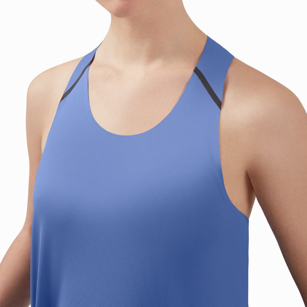 On Tank-T Singlet Dame Blå Svarte | EOPW-80314