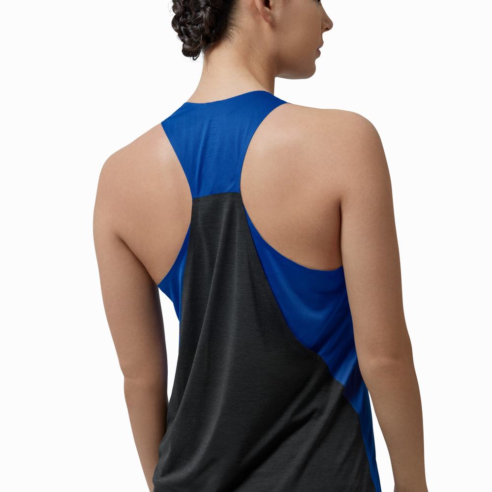 On Tank-T Singlet Dame Indigo Svarte | ULEX-28607