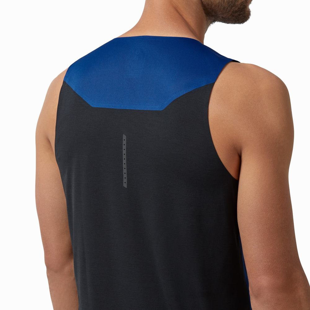 On Tank-T Singlet Herre Indigo Svarte | RKWJ-04753