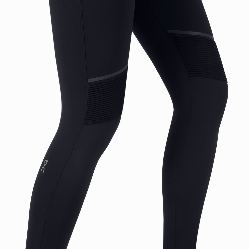 On Tights Long Pants Running Leggings Dame Svarte | VPTO-28794