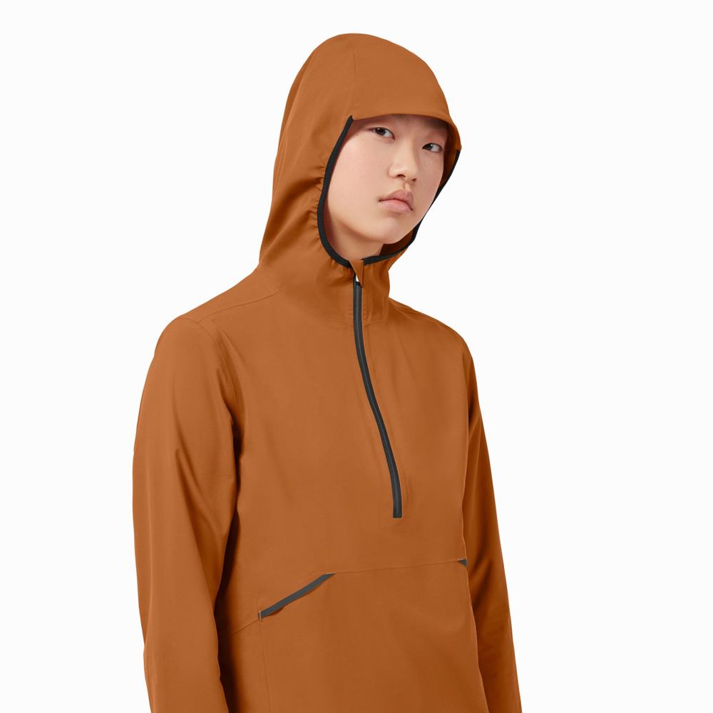 On Waterproof Anorak Jakker Dame Brune | TNEK-29385