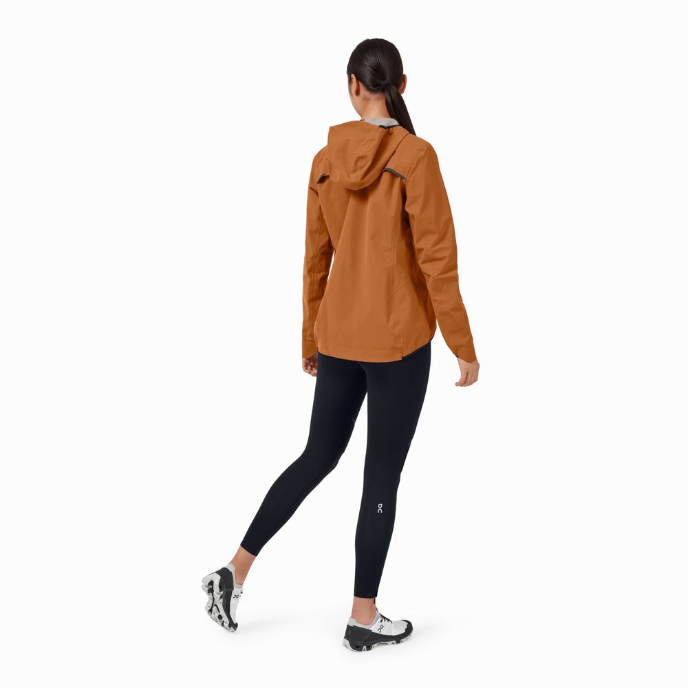 On Waterproof Anorak Jakker Dame Brune | TNEK-29385