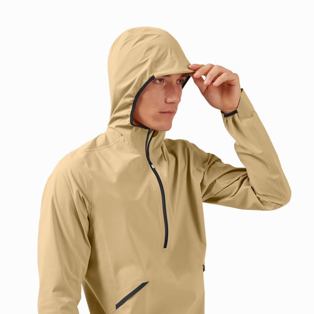 On Waterproof Anorak Jakker Herre Brune | WQMF-63928