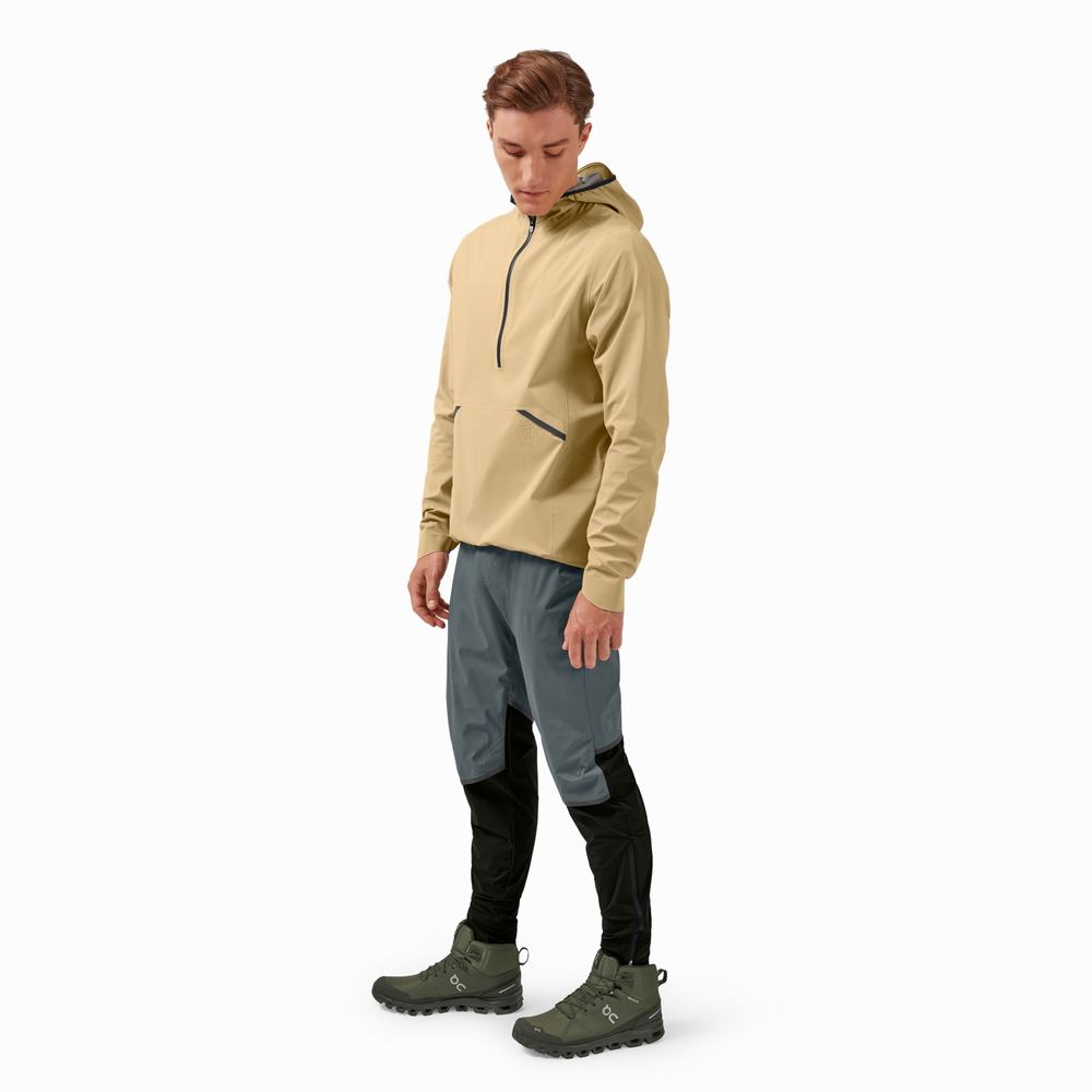 On Waterproof Anorak Jakker Herre Brune | WQMF-63928