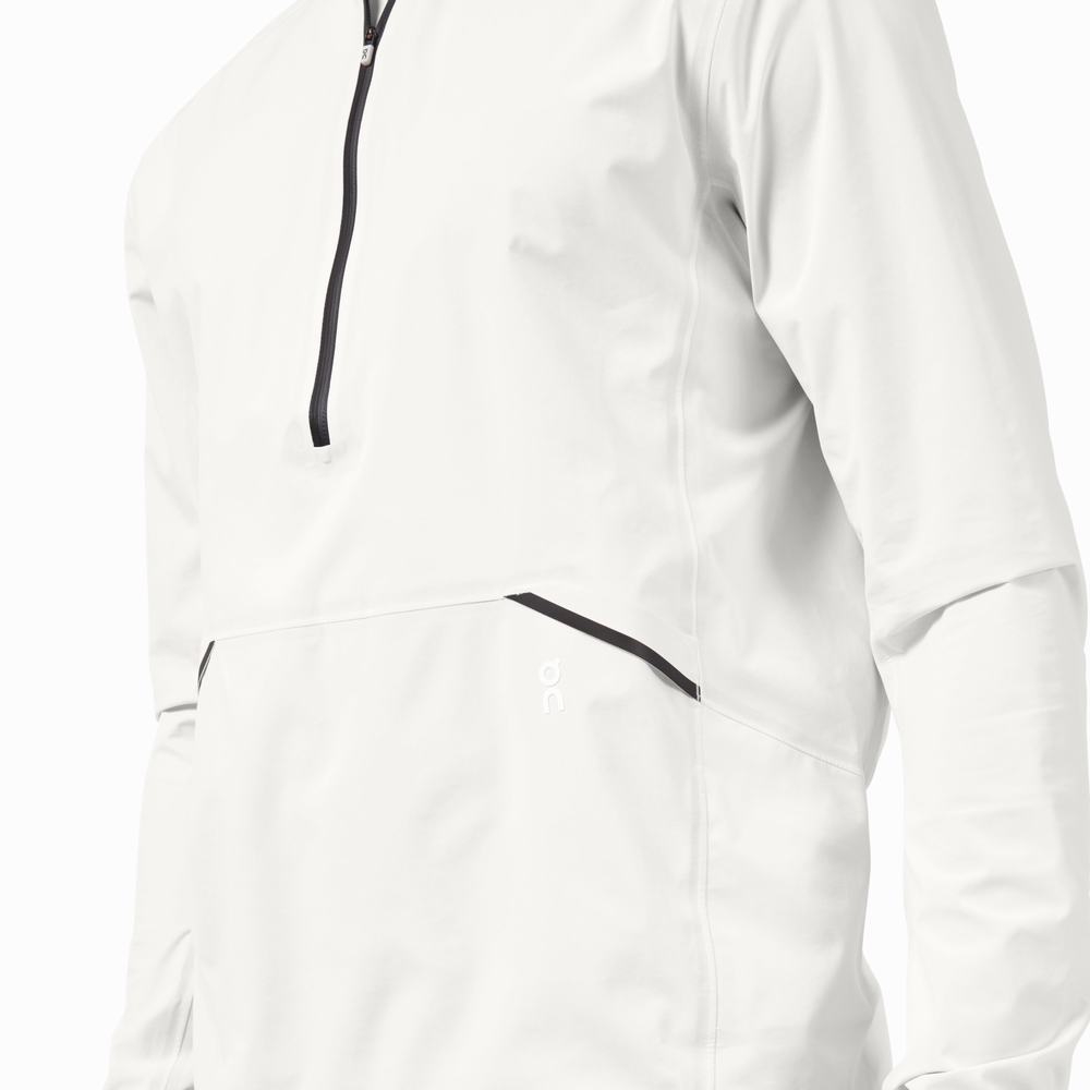 On Waterproof Anorak Jakker Herre Hvite | TKRS-40158